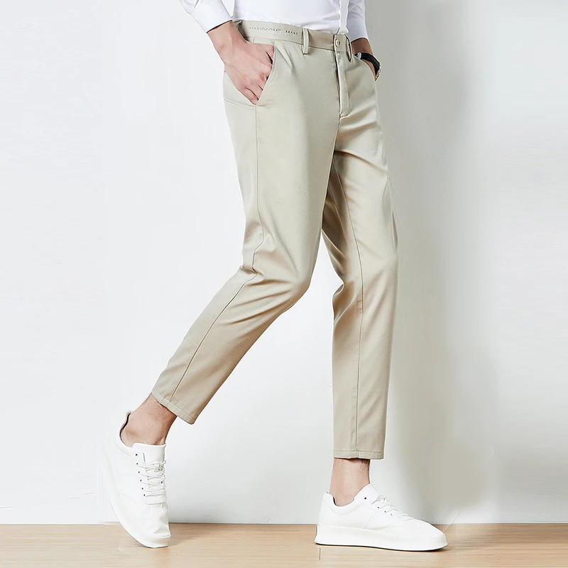 阿杜专享戴蒙先森男士男装休闲裤夏季新款时尚修身显瘦九分裤