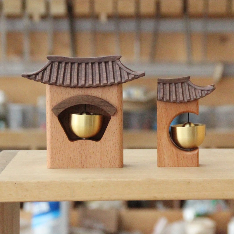 物乡原创风铃门挂开门提示纯铜入户提醒门铃铃铛新中式秋冬家居