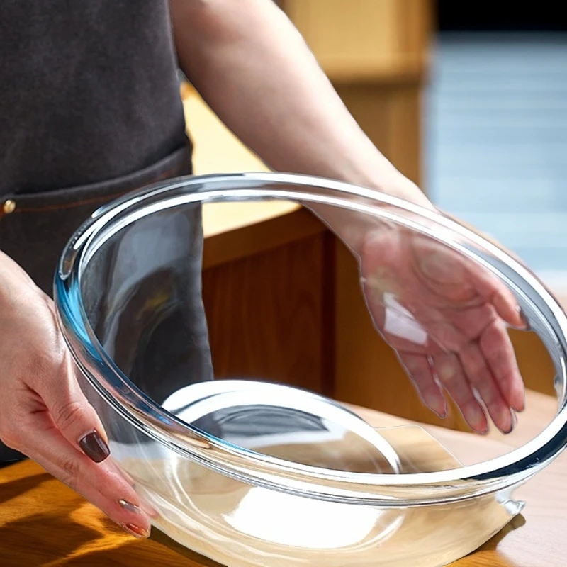 功能加大烘焙大容量微波炉加热专用透明玻璃碗加厚家用大和面盆碗