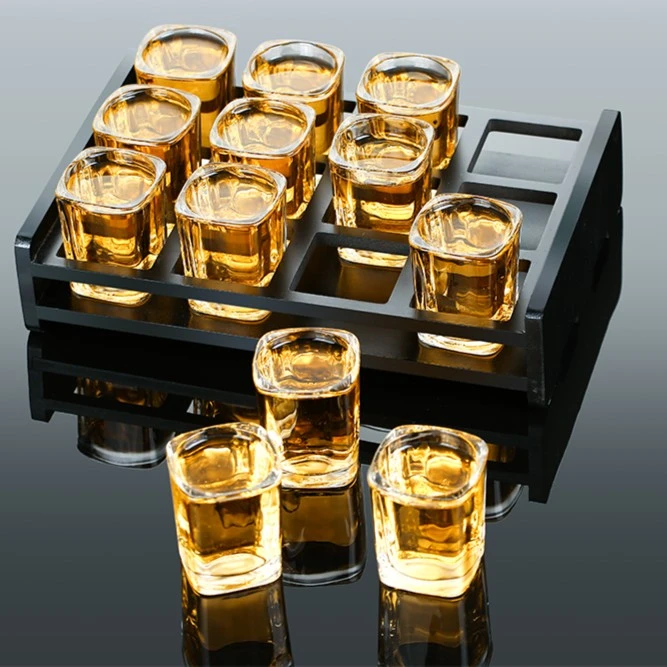 QINGPINGGUO/青苹果玻璃白酒杯套装烈酒杯酒杯家用洋酒酒盅白酒杯