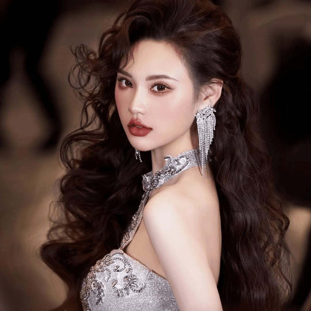 合金仿水晶耳饰 南一NANYI新款老师同款镶钻欧美夸张长流苏耳饰