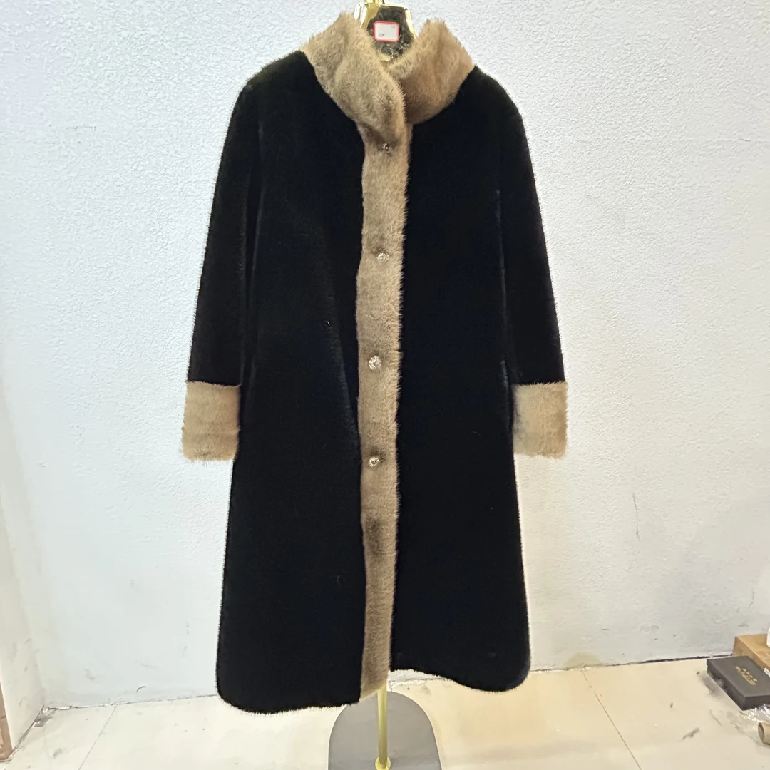 【杨悦悦专属】301秋冬时尚气质设计师女款中长款外套