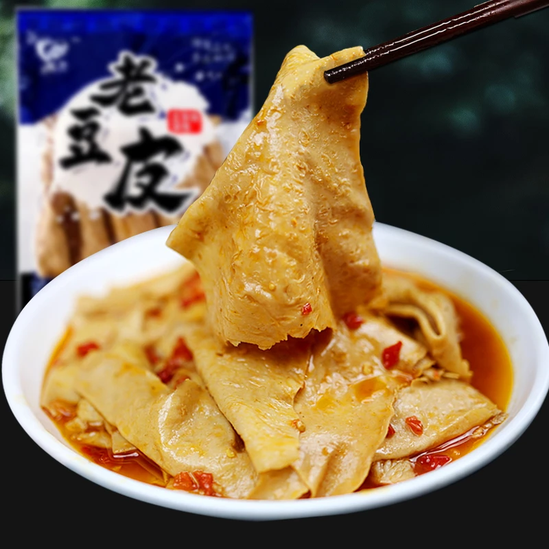 湖南传统老豆皮湘西特产新优质手工豆皮非小坝沟豆腐皮干货240g袋