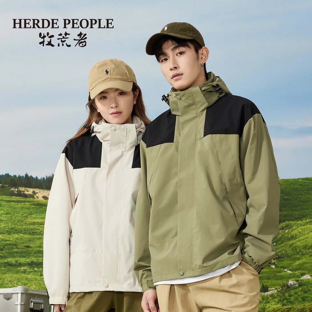 牧荒者2025新款情侣户外防风夹克休闲男女外套AK813657