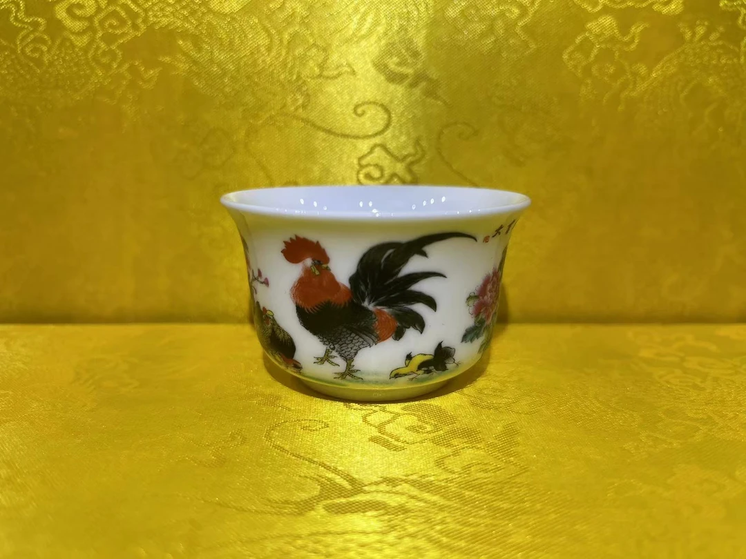 景德镇高端陶瓷手工粉彩大吉大利一口杯【1个】