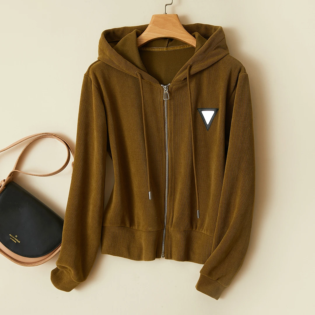 特！门点17&9~仅外套 休闲舒适拉链外套高腰显瘦女式外套 L70664