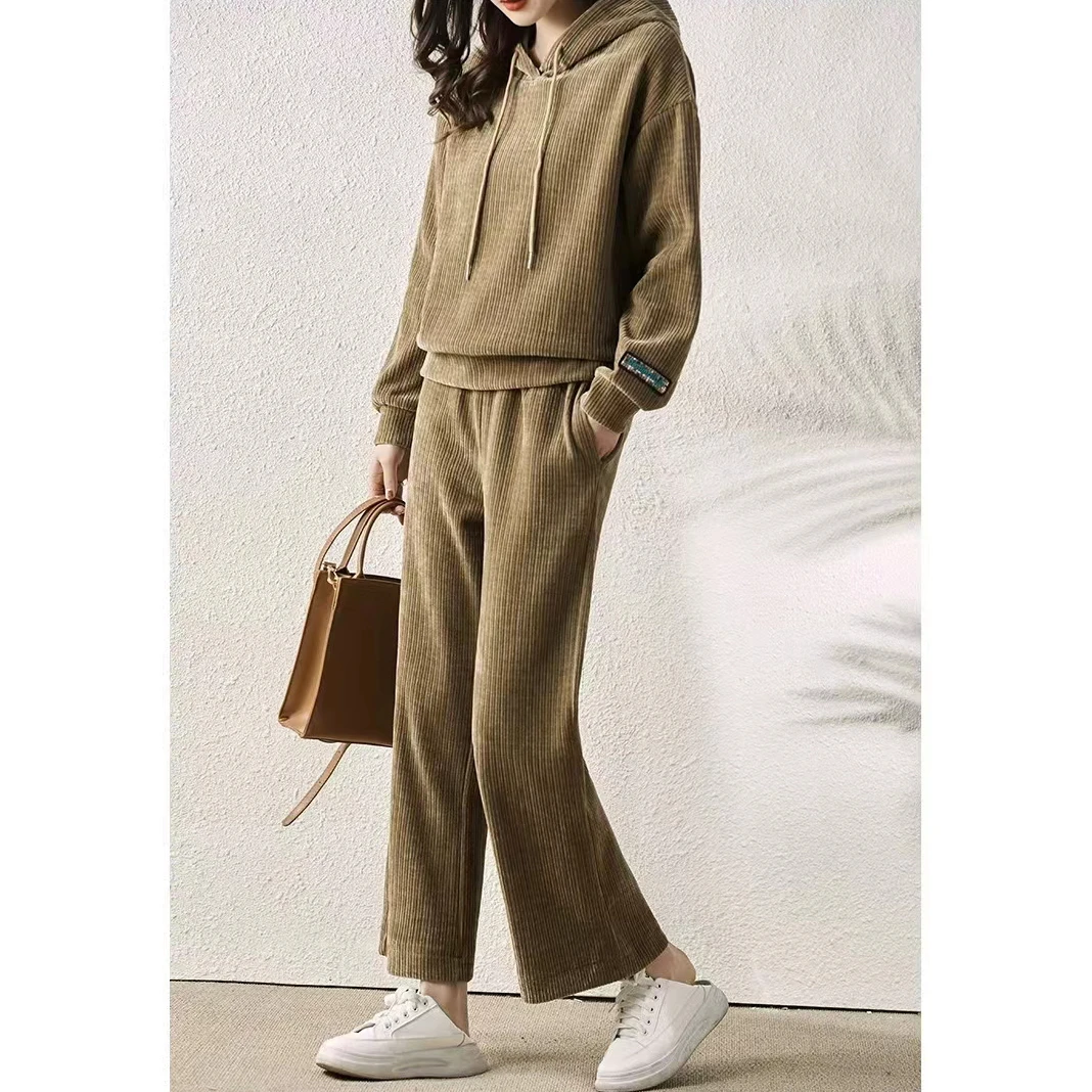 特！专柜同批~门店419！随性慵懒~解决冬日穿搭烦恼女式套装 L70699