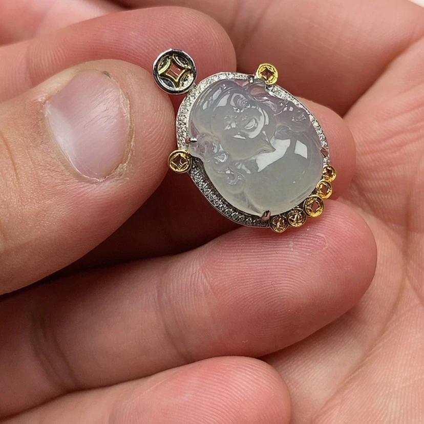 【闪购商品】翡翠颈饰18K金镶嵌