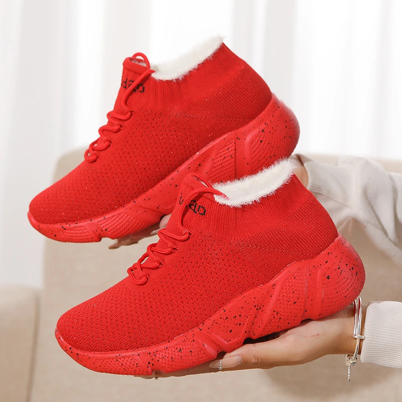 牛霸道徒步鞋曳步广场跳舞鞋健步鞋新款加绒男女同款跑步鞋22031