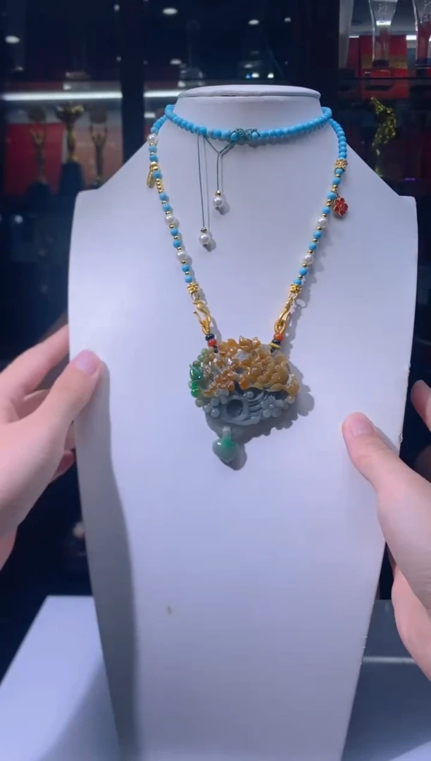 【闪购商品】翡翠颈饰未镶嵌1006cc114