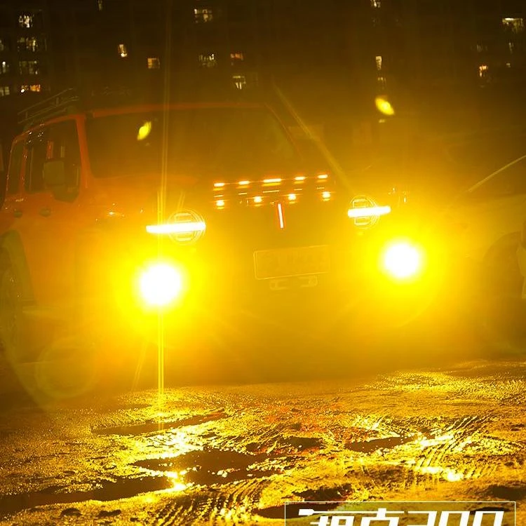 坦克300黄金眼雾灯高亮LED透镜闪电前雾灯总成改装配件专用黑科技