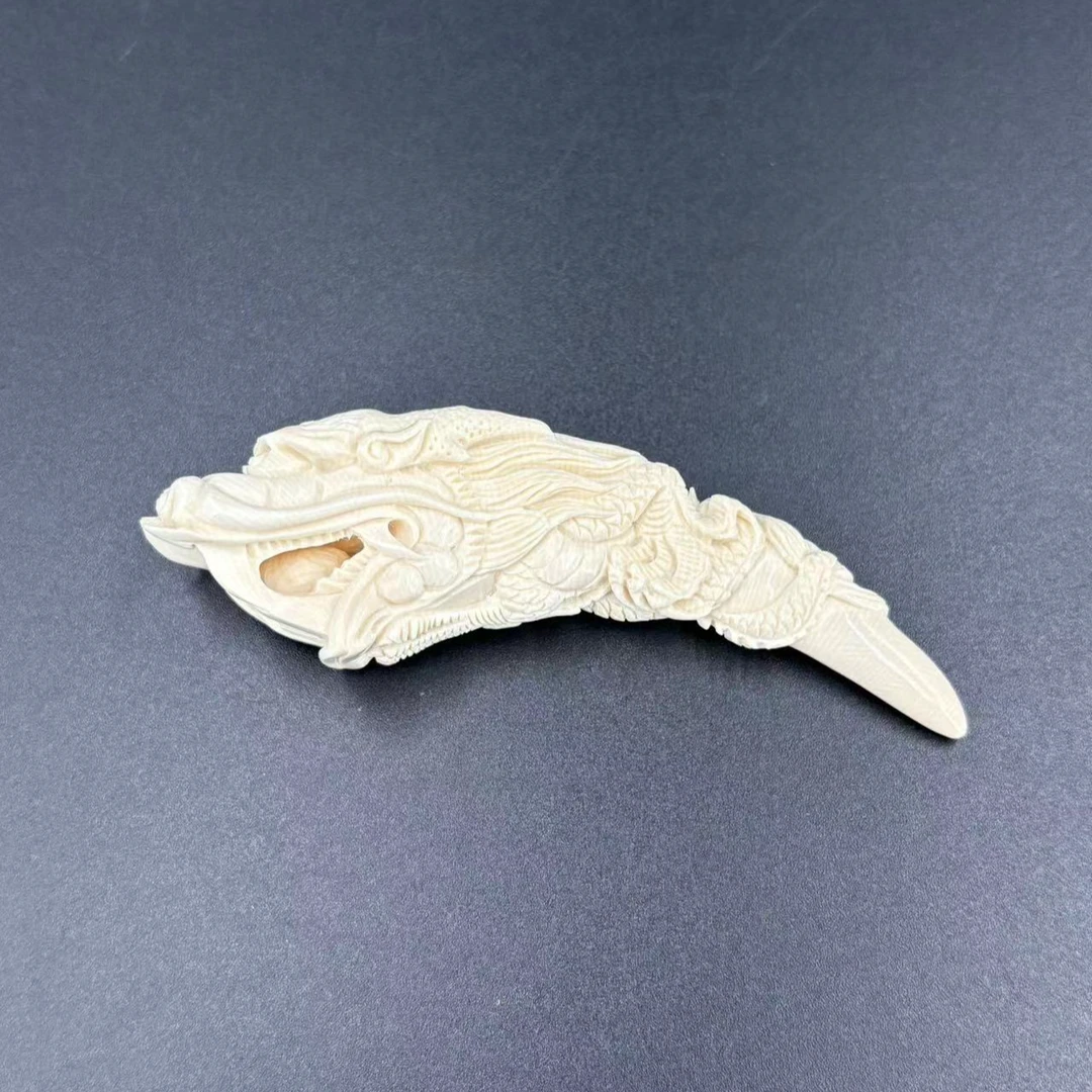 丰骨丨猛犸牙 手工龙尖吊坠