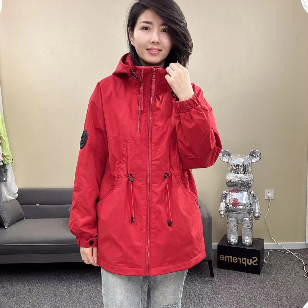 华姐家早春福利现货二棉棉服休闲风衣保暖百搭连帽棉衣女6605