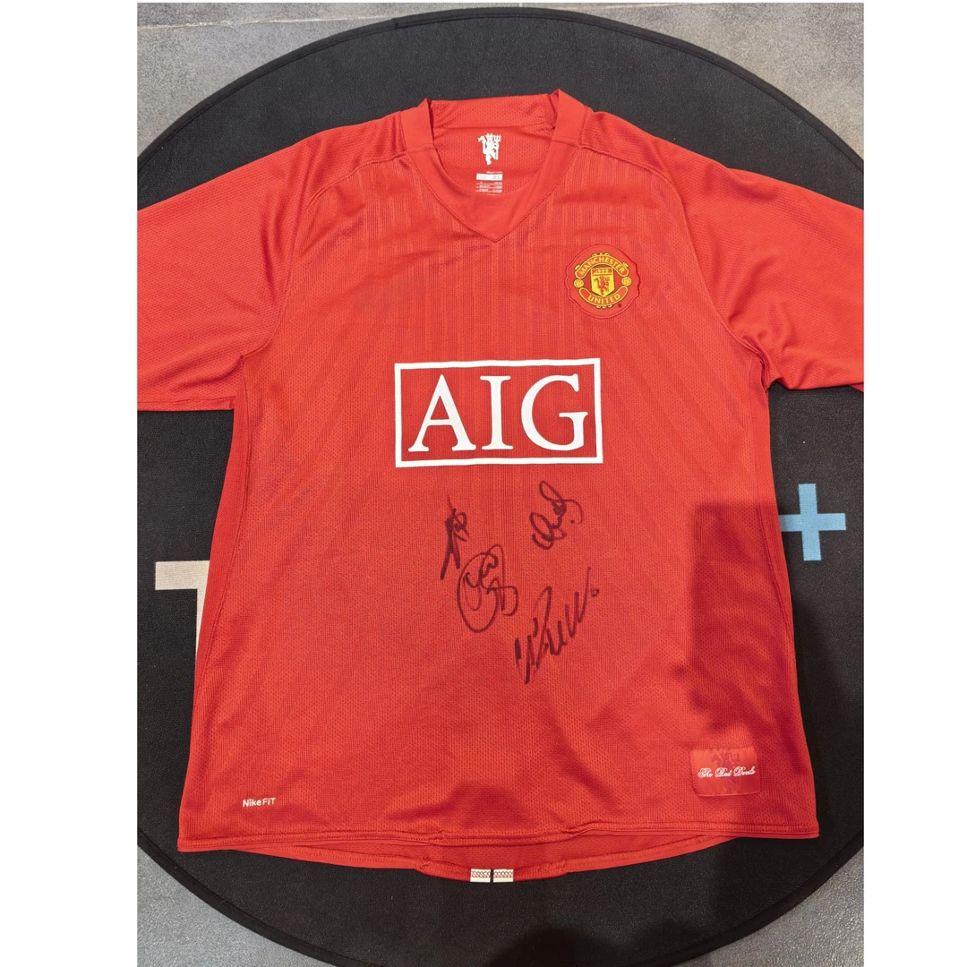 【TIPTOP亲签】曼联队  C罗 欧文 索尔斯克亚 朴智星 亲签 证书JA