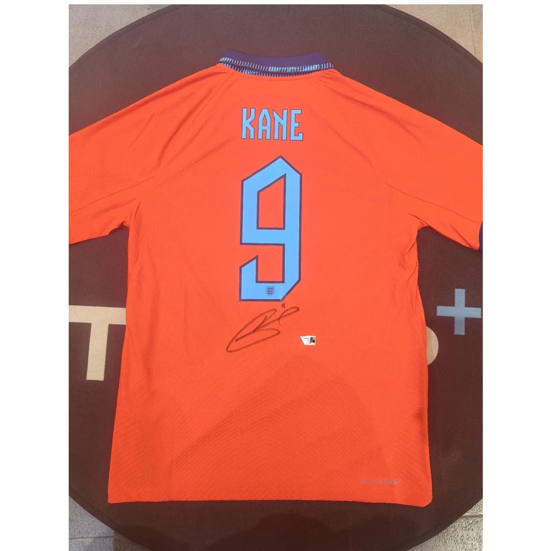 【TIPTOP亲签】凯恩 9号 球员版英格兰队 2022赛季亲签球衣 证书FAN
