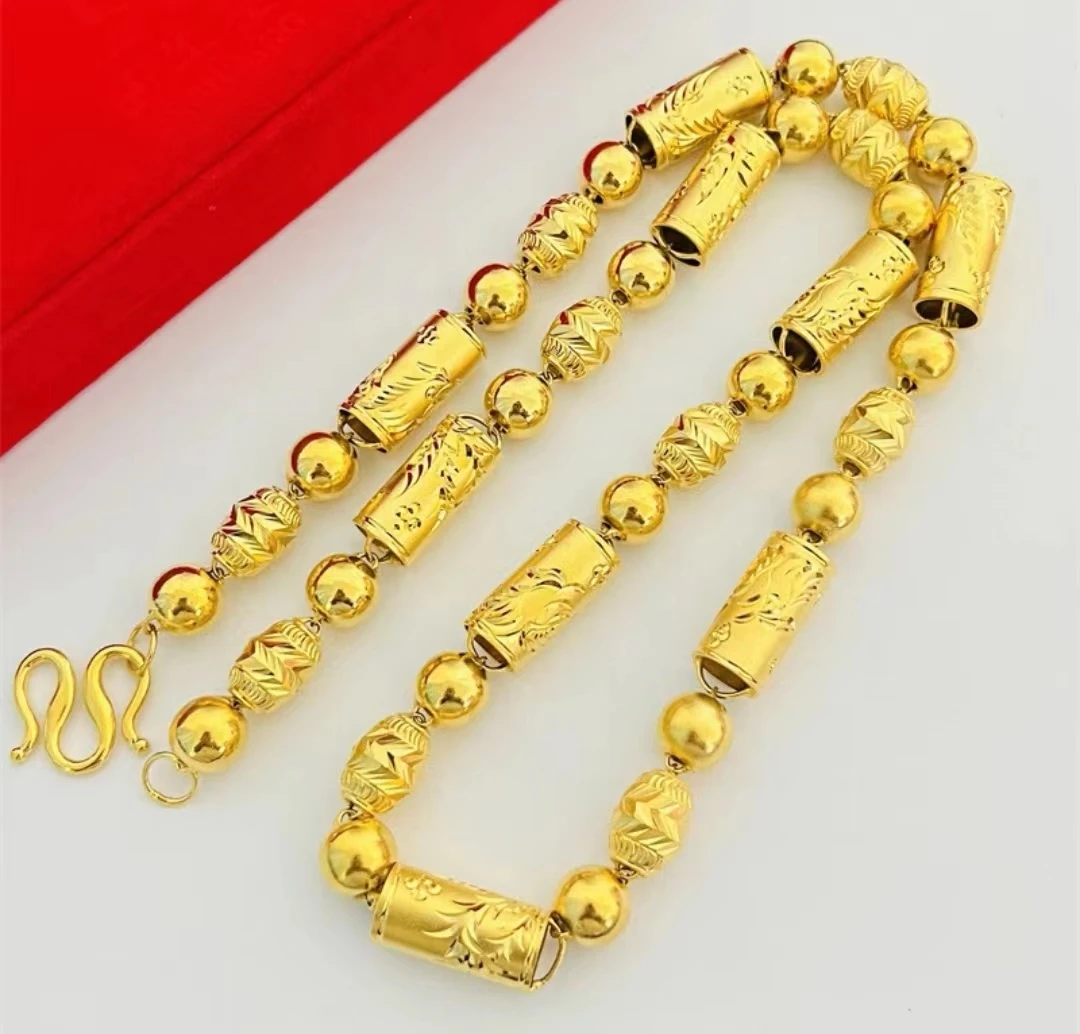 铜合金项链 百鸟朝凤项链卡10mm空心时尚男款男款磨砂精美不掉色