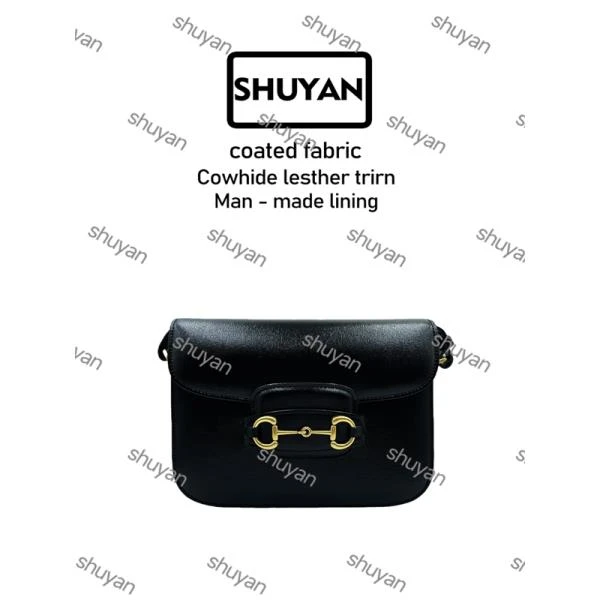 姝宴手工打造真皮女士新款包TA0029黑色马鞍G