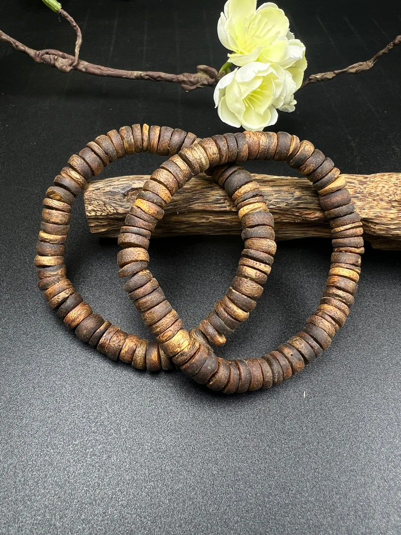 香品沉香馆绿棋楠沉水浮沉香片珠手串（多样性发一）