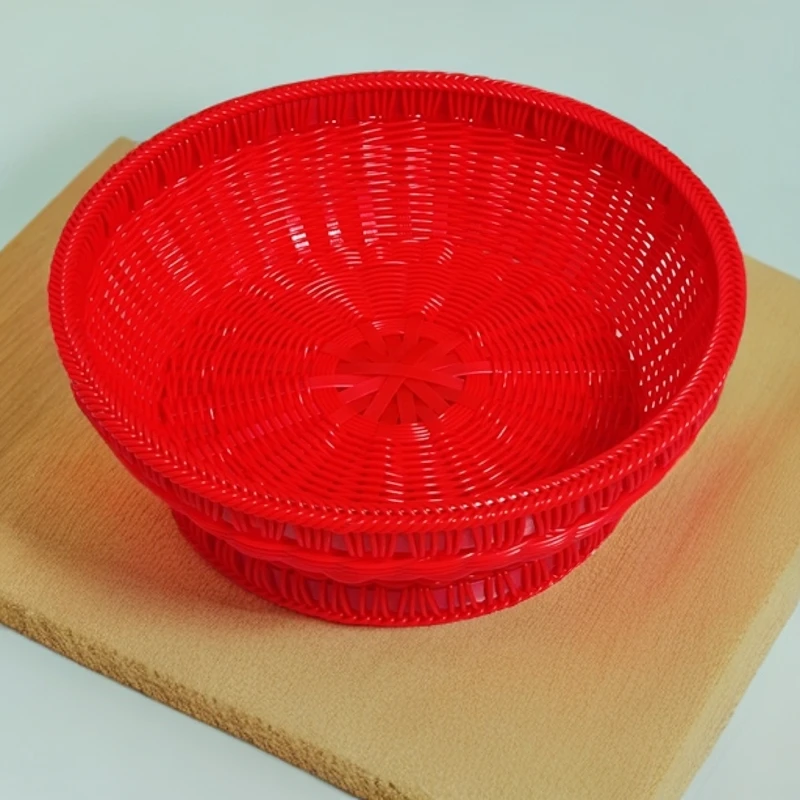 手工编织水果篮创意收纳客厅家用竹编糖果盘喜筐结婚喜篮子