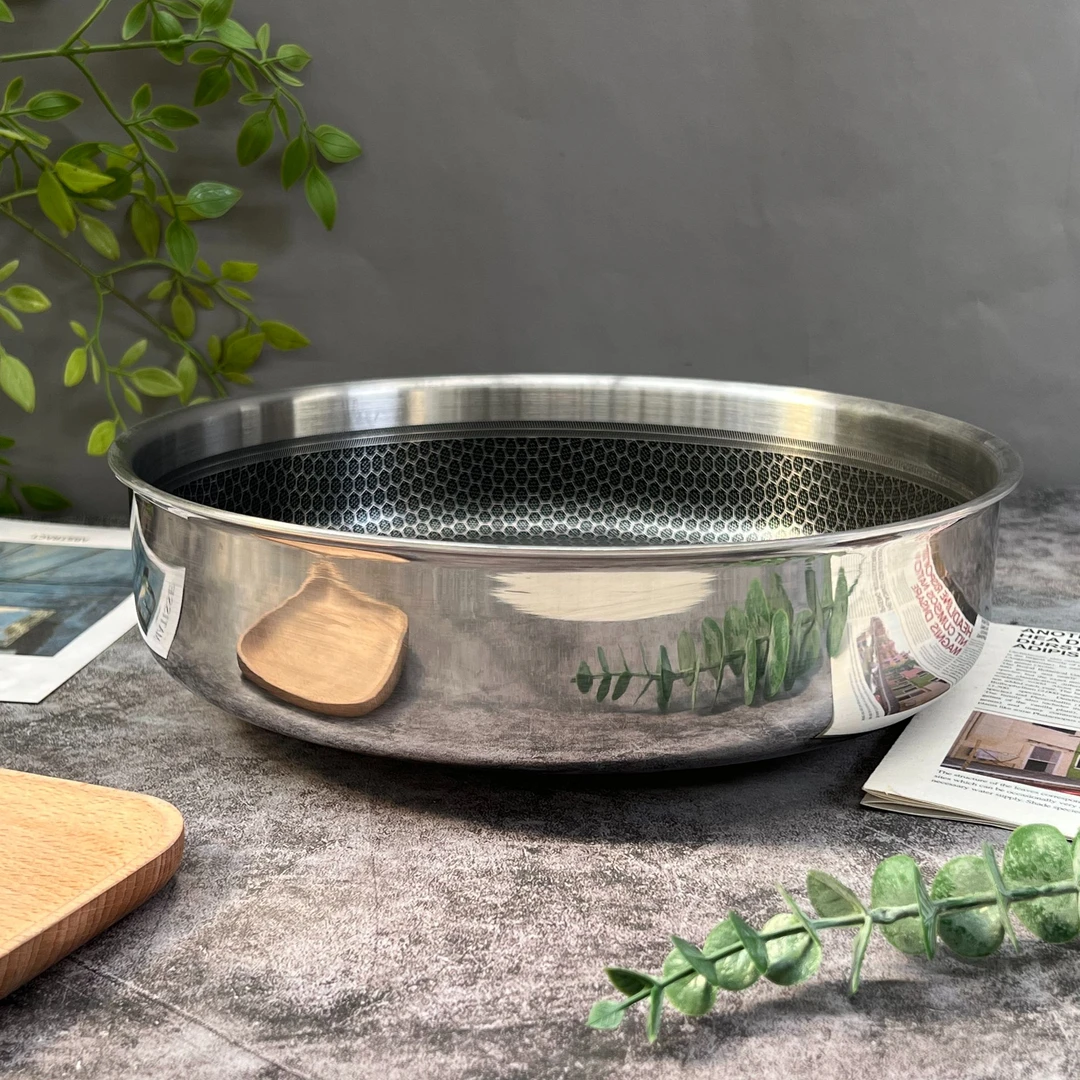 【品牌锅胚】出德国28cm煎炒锅锅胚烤肉盘火锅煎锅平底锅多功能锅