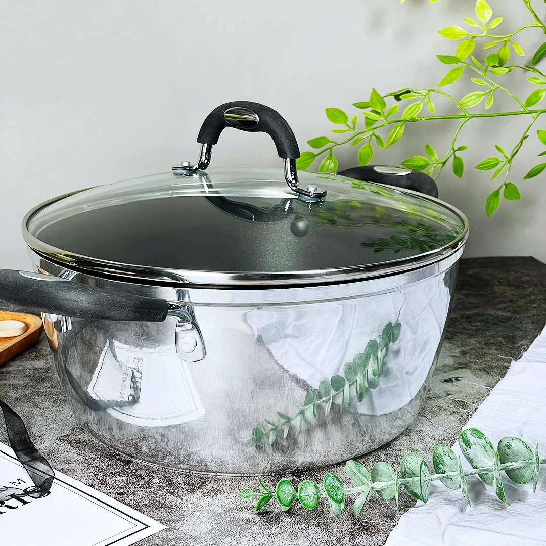 【品牌高货】不锈钢高品质不粘汤锅不挑灶炖煮不粘不挑灶火锅