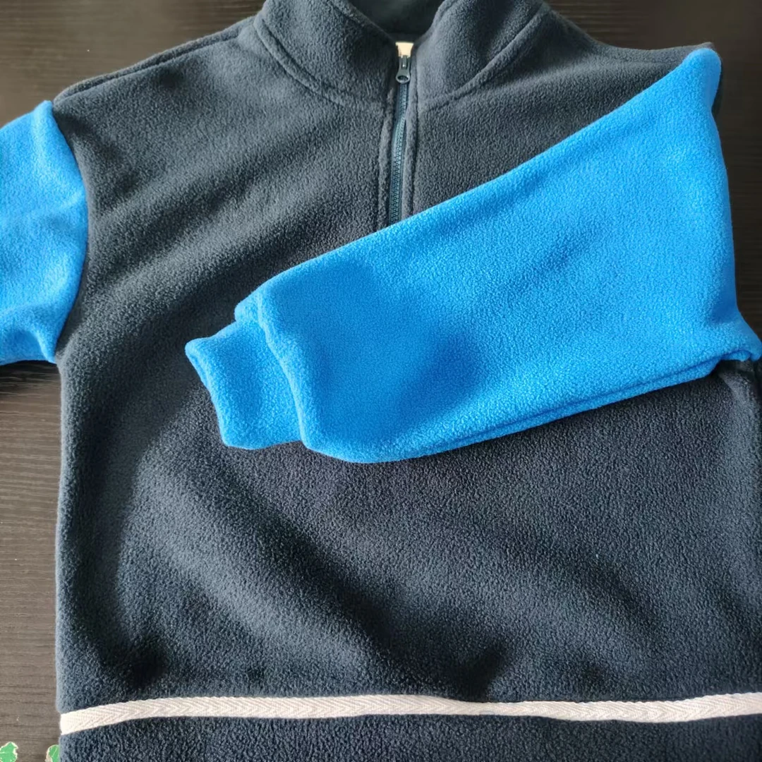 34-【OLOIU】太X鸟拼摇粒绒卫衣