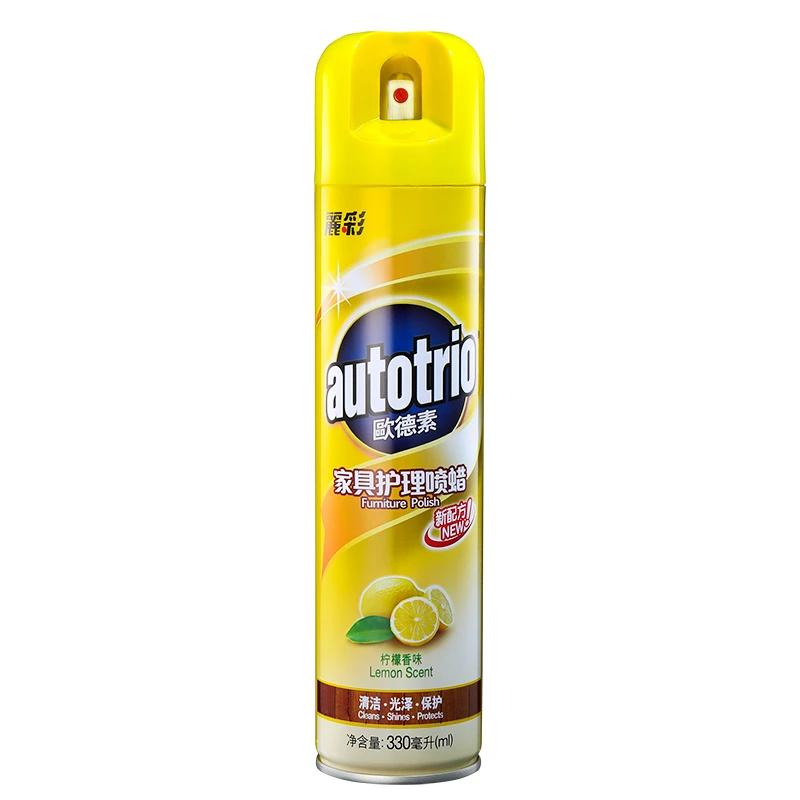 欧德素家具汽车皮革护理喷蜡保养油 实木家具保养上光柠檬味330ml