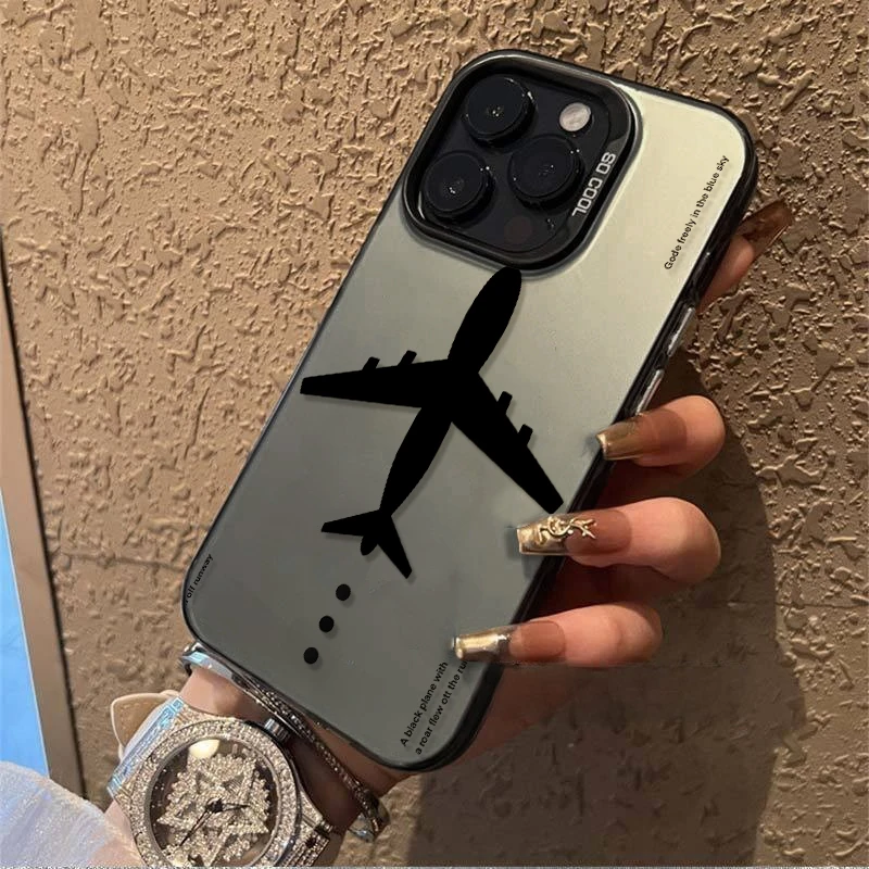 飞机适用苹果小众手机壳IPHONE潮牌15情侣13防摔创意个性保护套16