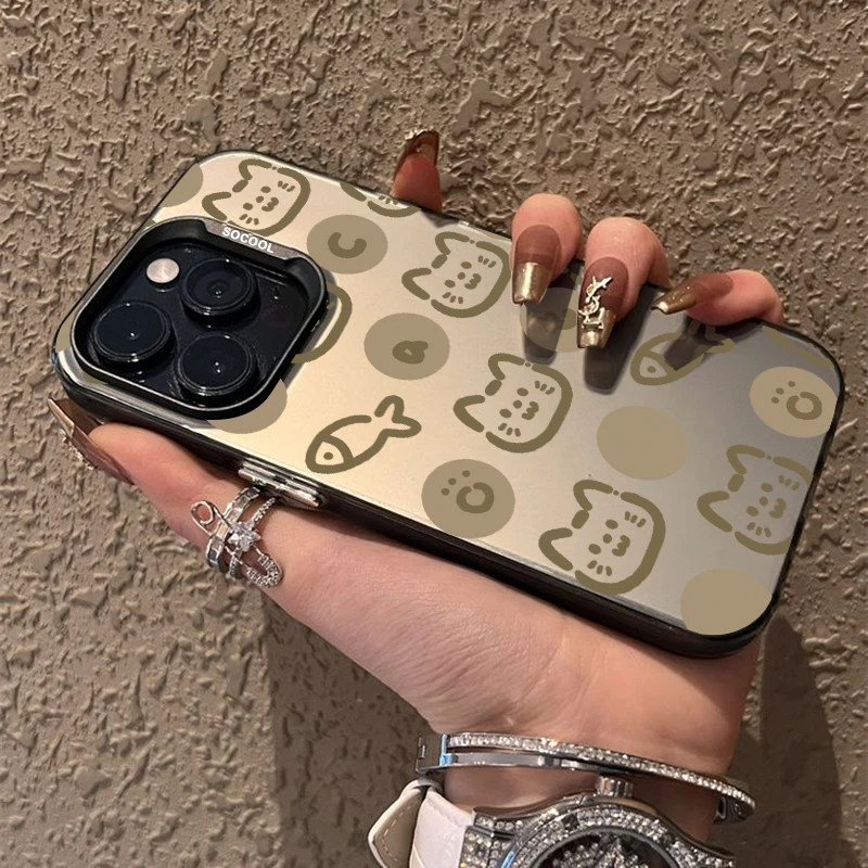 小鱼小猫可爱适用苹果手机壳iphone15女款14promax网红13潮牌女个