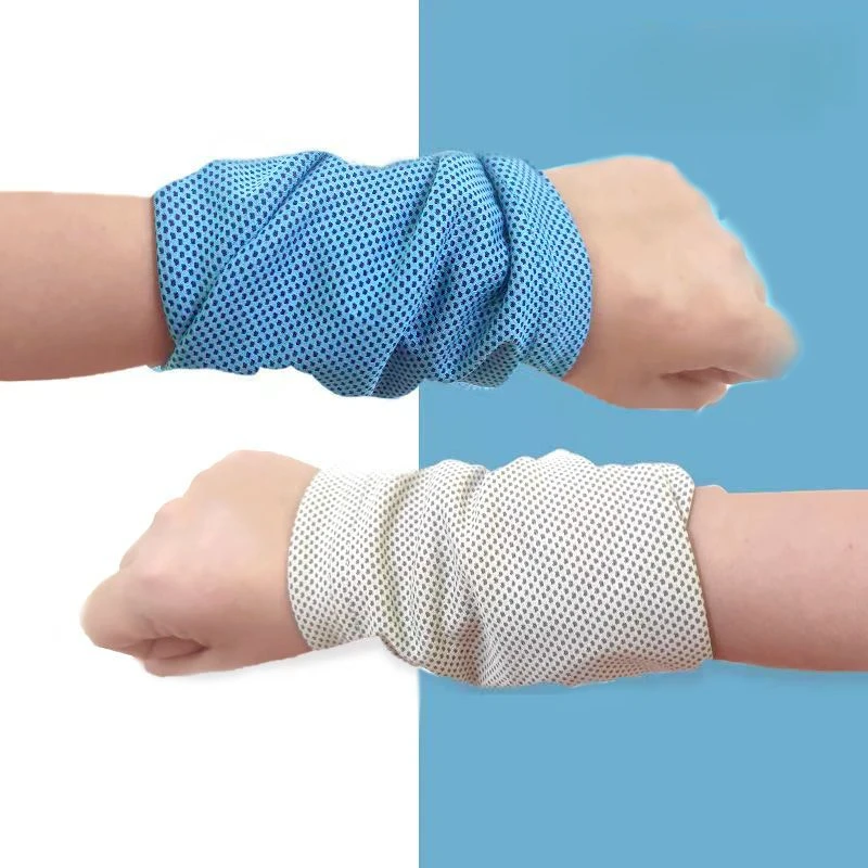 点砚运动腕巾吸汗冷感速干男女健身房跑步毛巾手腕擦汗巾冰巾