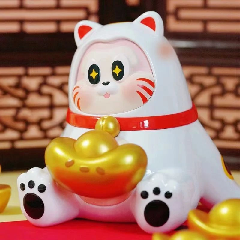 【玉玉拆盒】正版THE SLLO招财猫系列盲盒猫咪潮玩手办公仔