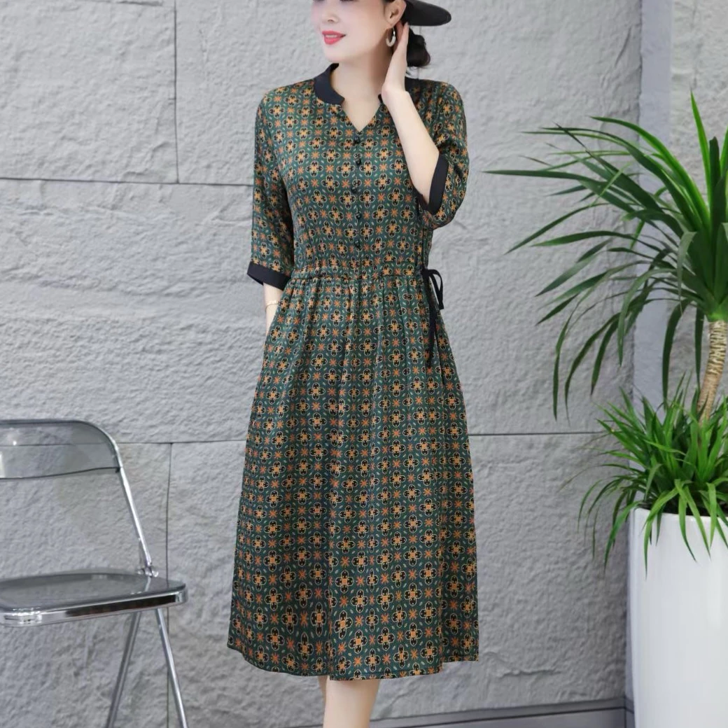 2003 《粉丝专享》气质收腰显瘦女人味连衣裙