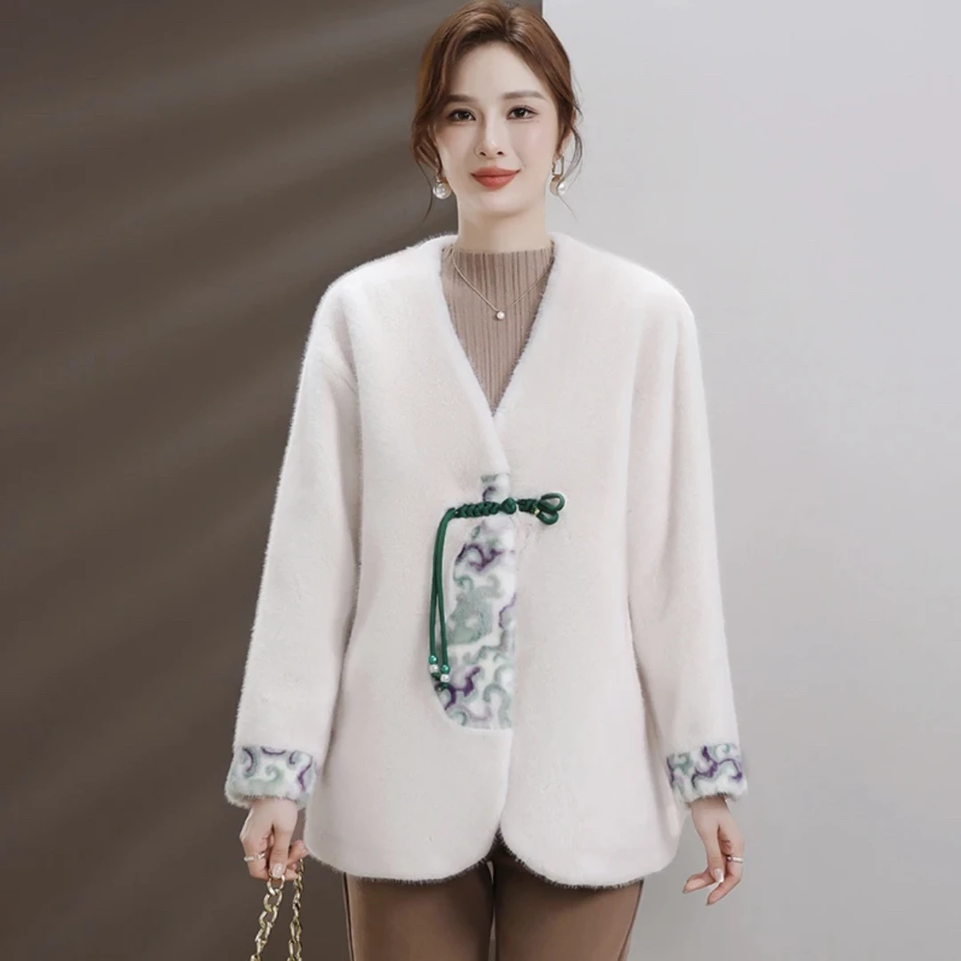 1250 新中式国风高贵气质阔太太短款外套