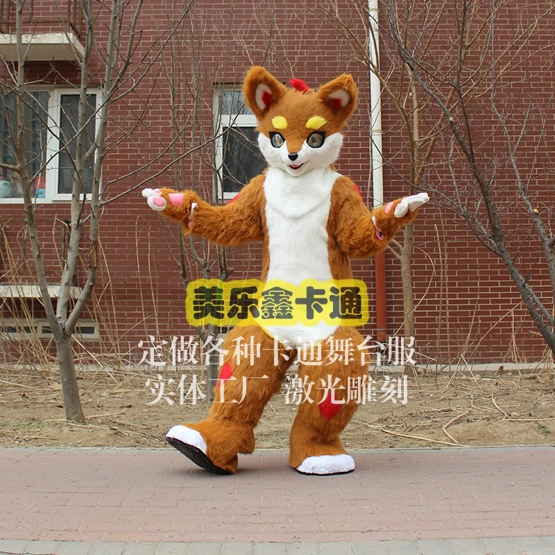 狐狸玩偶服装头饰卡通行走人偶动漫人物形象cos狐狸玩偶衣服道具