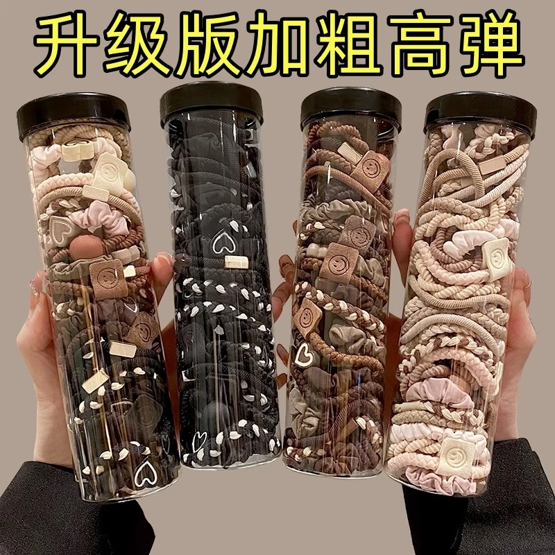 高弹力耐用皮筋女简约气质发圈马尾扎头发头绳高级感头绳2024新款