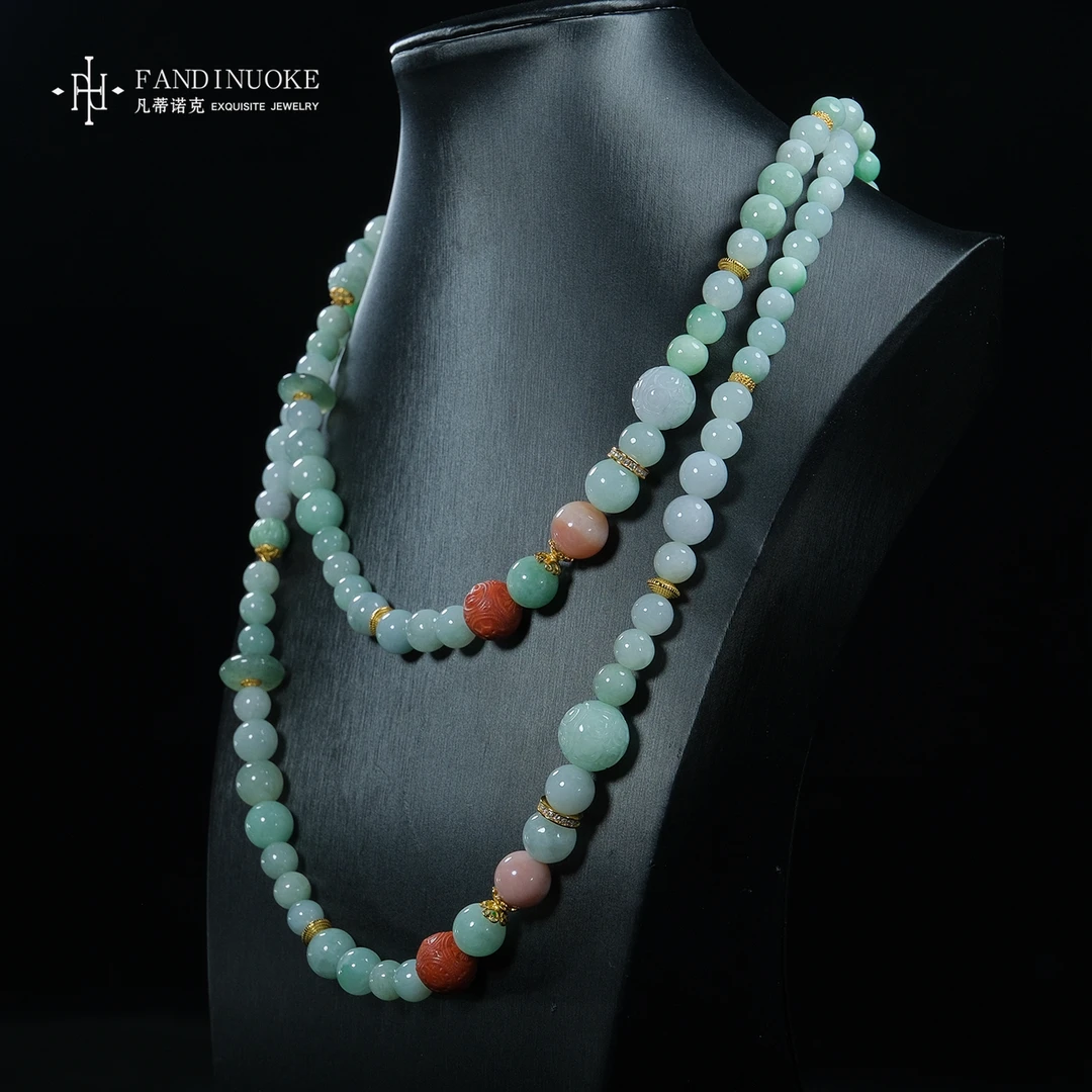 【加加专属】2  MJ0452-翡翠时尚款项链-多样性发一件-6mm