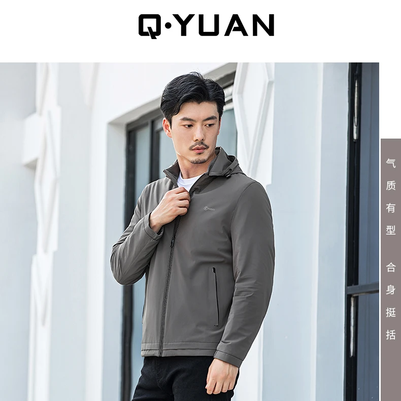 男式休闲带帽夹克衫97623