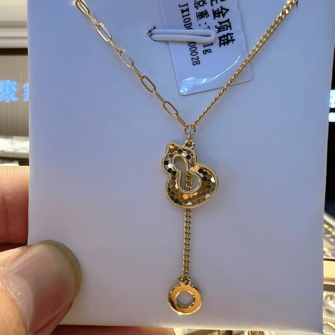 足金999 鱼鳞葫芦套链