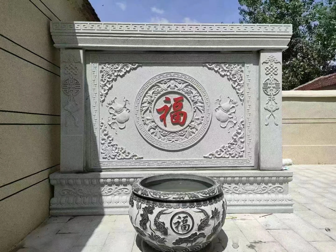 影壁墙石雕照壁多种材质款式尺寸可供挑选