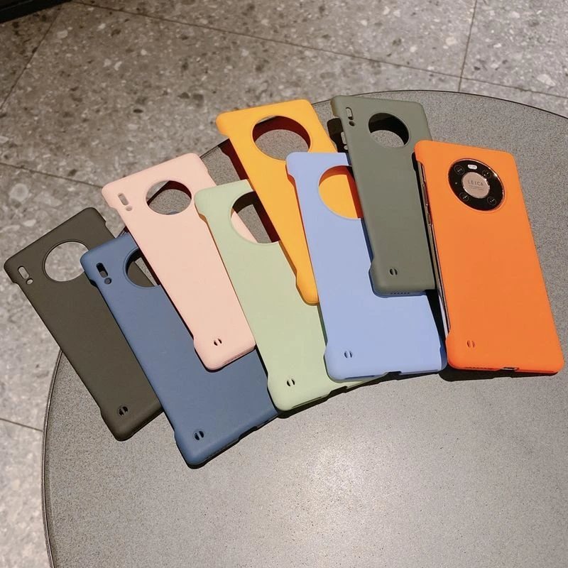 适用裸机手感华为mate30pro手机壳meta40/e无边框mate30e无边ma40