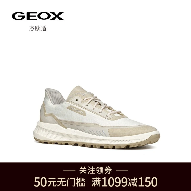 GEXO/杰欧适女鞋夏季系带清新简约舒适时尚休闲鞋D26UNB 米白