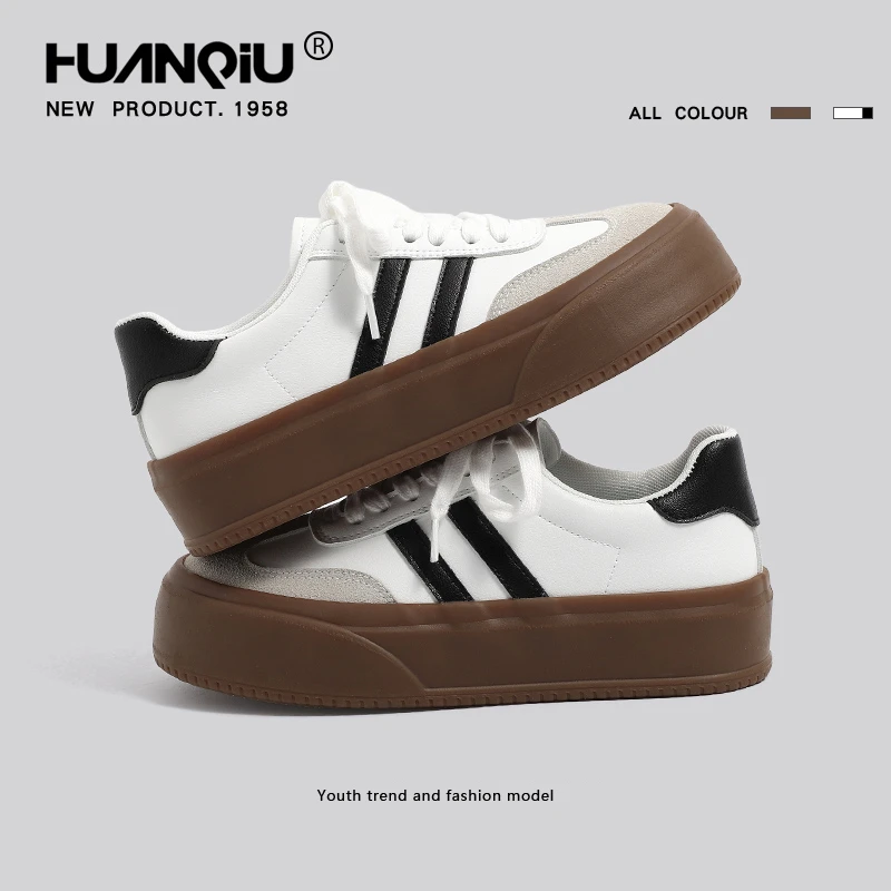 环球日系德训鞋女2025新款春季百搭厚底增高复古经典休闲运动板鞋