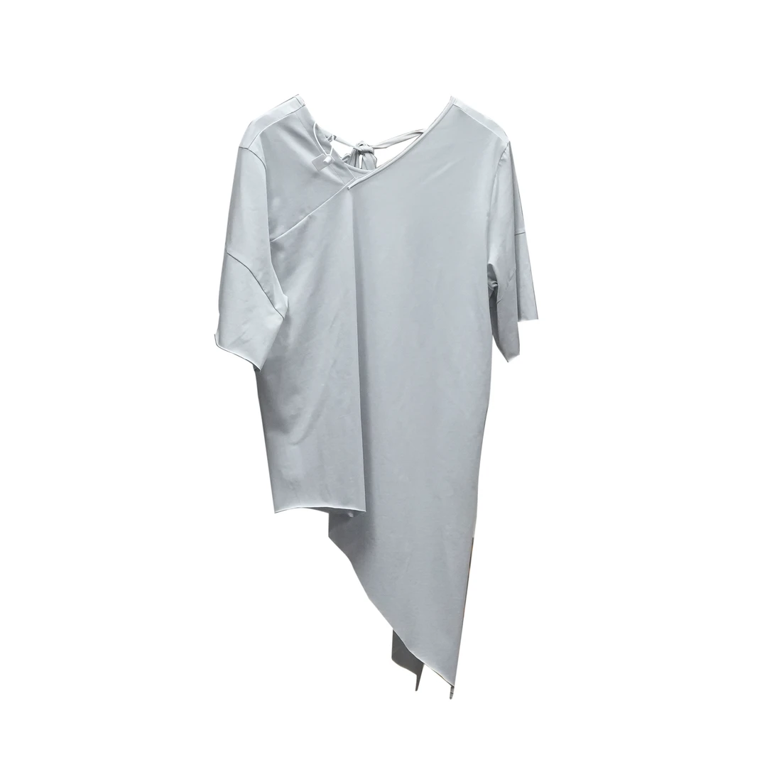 禾记年/原创【凉夏】纯棉纯色显瘦气质个性V领T恤百搭夏季舒适休闲