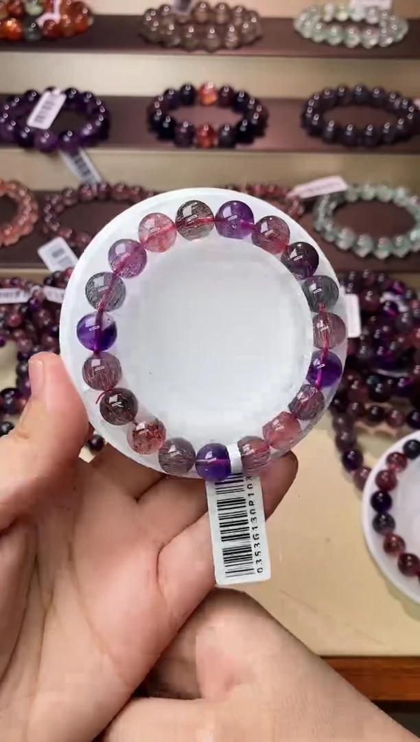 【闪购商品】水晶手链未镶嵌黑加仑超七单圈10m+