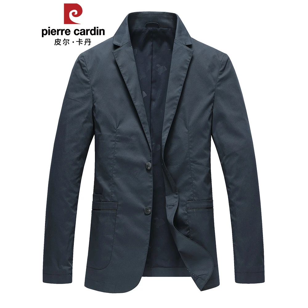皮尔卡丹春装西服男休闲便西修身秋冬小西装中年男士商务男士西服