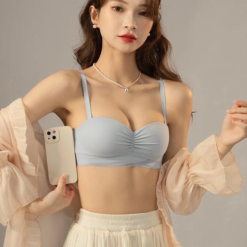 【小胸专用】少女聚拢型内衣女收副乳无钢圈上托2023爆款文胸罩夏