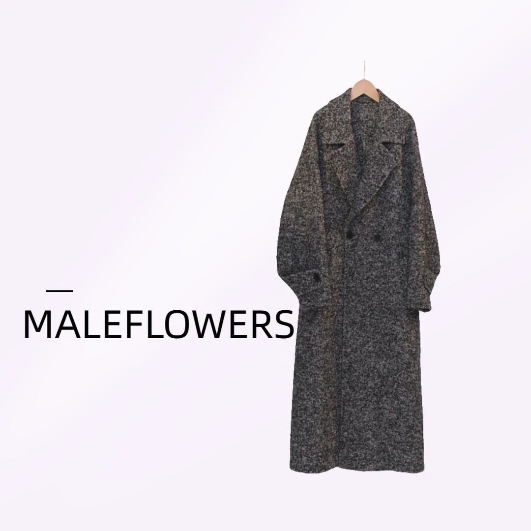 东倪原创澳洲超细羊毛高奢冬季韩版宽松长款大衣外套84D66739