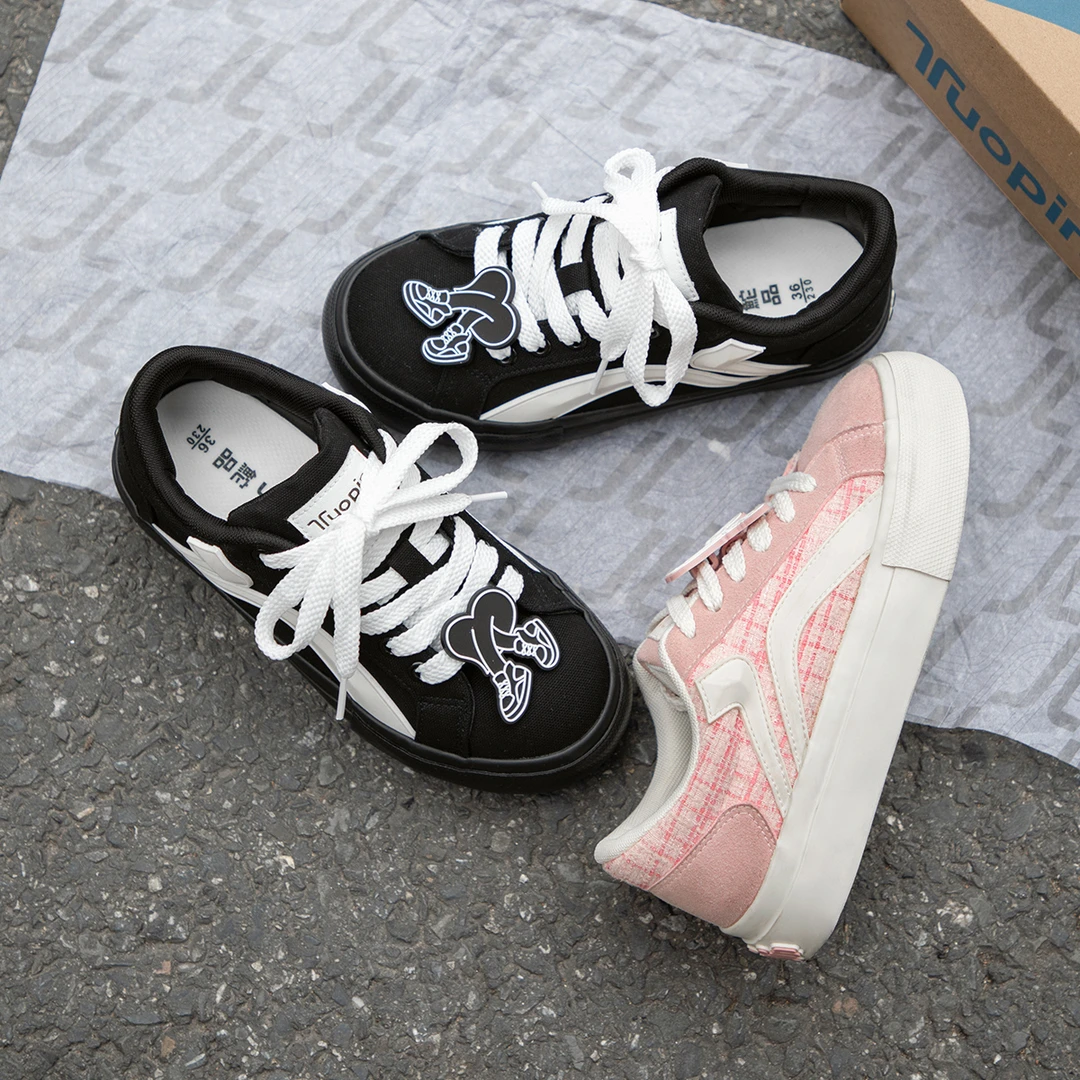 鮀品派派鞋运动时尚休闲百搭秋冬潮鞋学生潮流韩版情侣小众帆布鞋