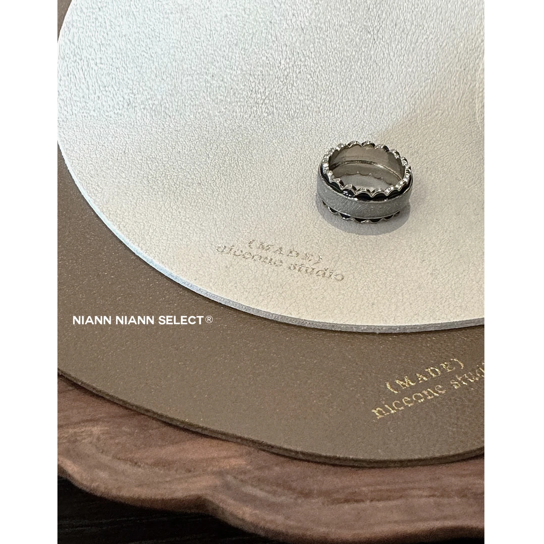 铜合金珐琅戒指 NiannNiann精致配饰时尚复古珐琅圈圈戒指14954