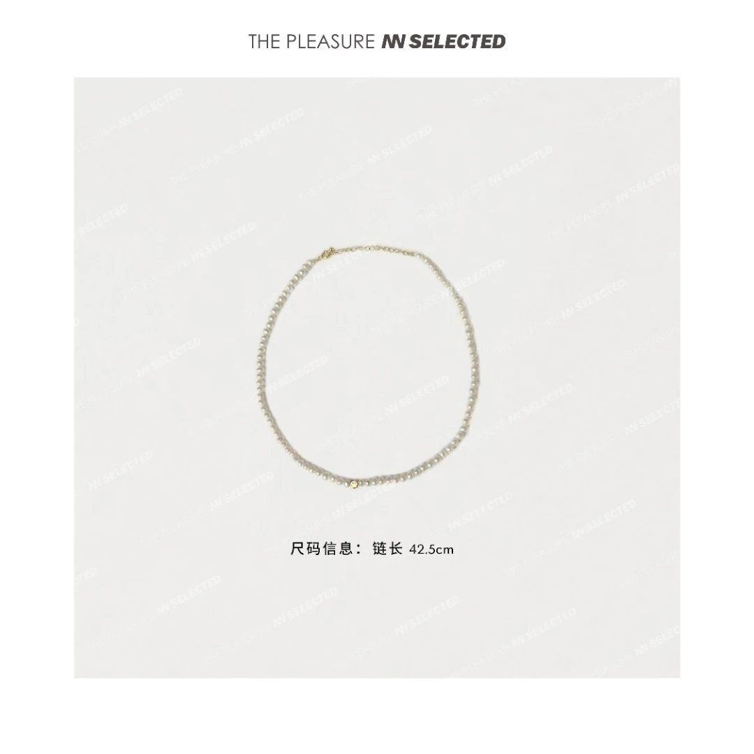 合金仿珍珠项链 NiannNiann 灵感配饰时尚手工笑脸珠珠项链14004